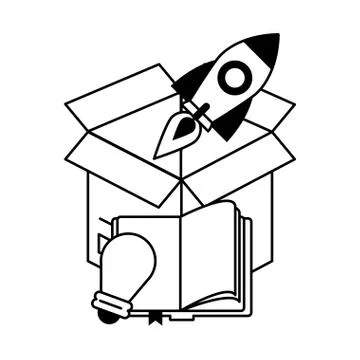 Knowledge education concept cartoon Stock Illustration