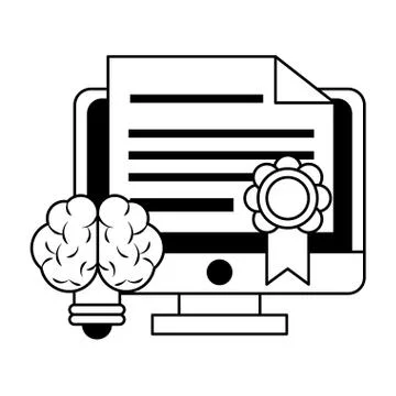 Knowledge education concept cartoon Stock Illustration
