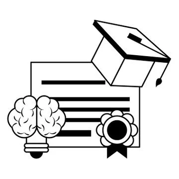 Knowledge education concept cartoon Stock Illustration