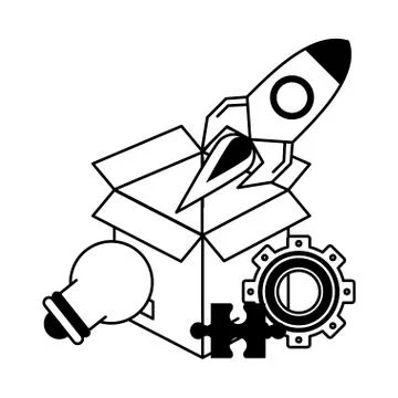 Knowledge education concept cartoon Stock Illustration