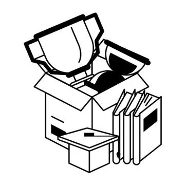 Knowledge education concept cartoon Stock Illustration