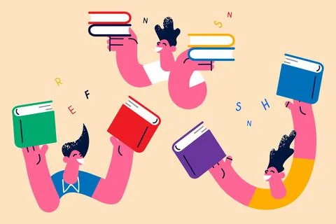 Knowledge, Education, learning alphabet concept Stock Illustration