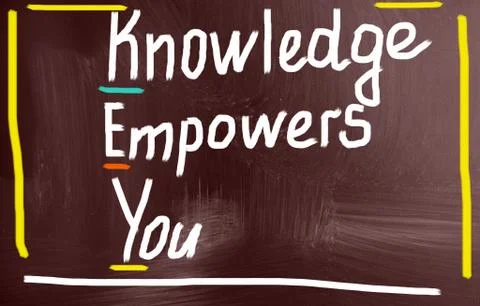 Knowledge empowers you concept Illustrazione stock
