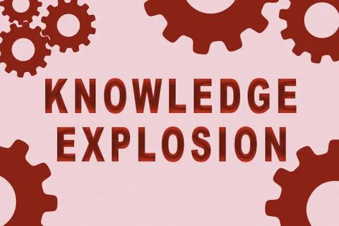 KNOWLEDGE EXPLOSION concept Stock Photos