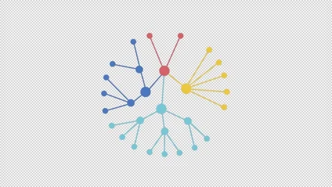Knowledge graph animation Stock Footage 278256701
