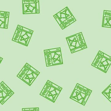 Knowledge graph seo line vector seamless pattern Stock Illustration