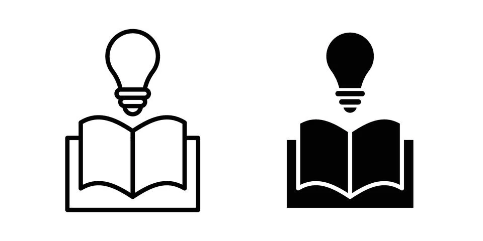 Knowledge icon concept. best for web design Stock Illustration