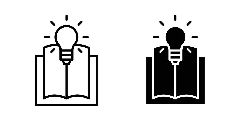 Knowledge icon graphic element. web icon set Stock Illustration