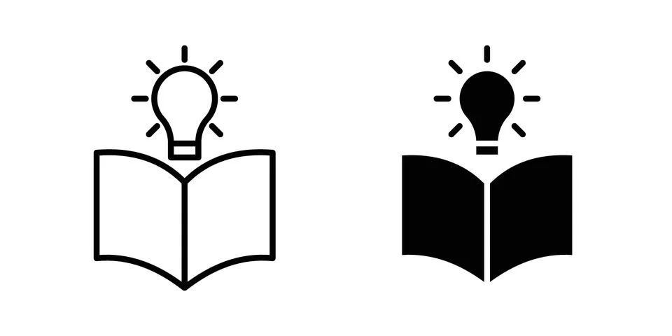 Knowledge icon illustration. Pixel perfect vector graphics 스톡 일러스트