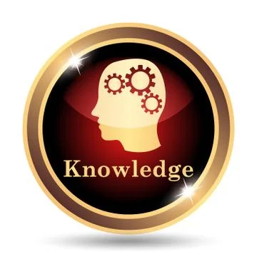 Knowledge icon. Internet button on white background.. イラスト素材