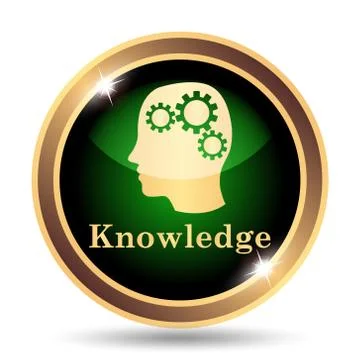 Knowledge icon. Internet button on white background.. イラスト素材