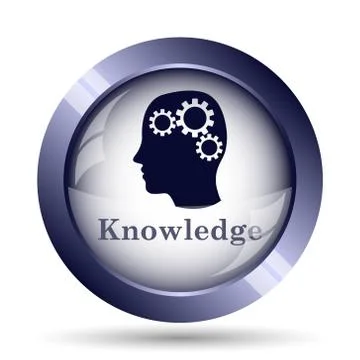 Knowledge icon. Internet button on white background.. イラスト素材
