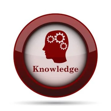 Knowledge icon. Internet button on white background. . イラスト素材