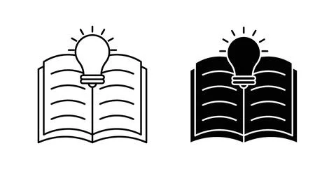 Knowledge icon symbol. Flat Vector illustration Stock Illustration