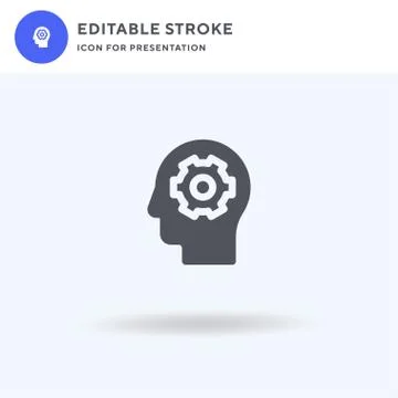 Knowledge icon vector, filled flat sign, solid pictogram isolated on white, logo Stock Illustration