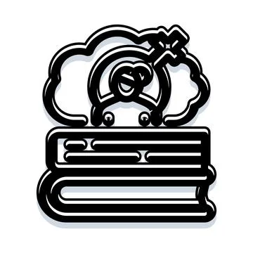 Knowledge inspiring imagination and creative thought process Stock Illustration