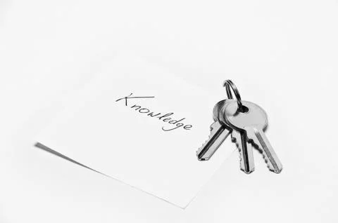 Knowledge is the key concept image Foto stock