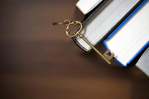 Knowledge is the key to success Stock Photos