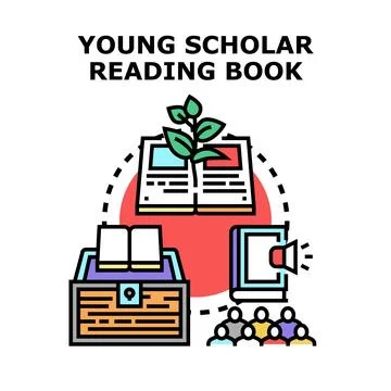 Knowledge learning process with discovery and sharing Stock Illustration