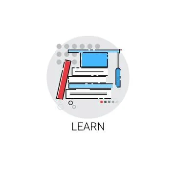 Knowledge Learning Training Courses Education Icon Illustrazione stock