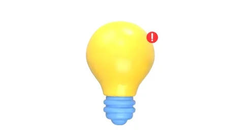 Knowledge light bulb icon animation motion graphics Stock Footage 278964337