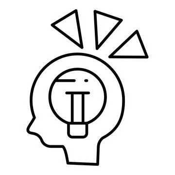 Knowledge Line Icon Stock Illustration