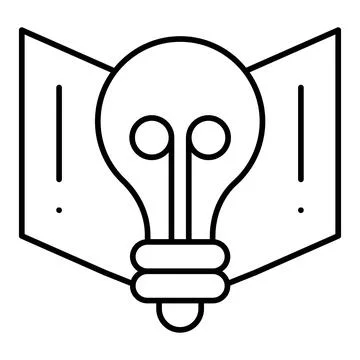 Knowledge Line Icon Illustrazione stock