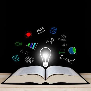 Knowledge Management Concept, Copy Space Stock Photos