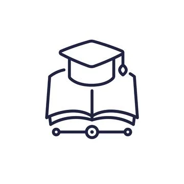 Knowledge management line icon, vector Stock Illustration