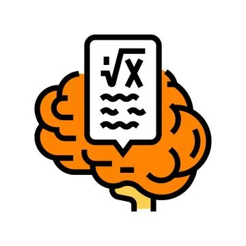 Knowledge math science education color icon vector illustration 스톡 일러스트