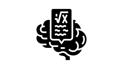 Knowledge math science education glyph icon animation Stock Footage 326156100
