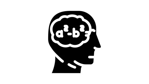 Knowledge math science education glyph icon animation Stock Footage 326744968