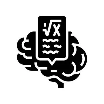 Knowledge math science education glyph icon vector illustration Stock Illustration