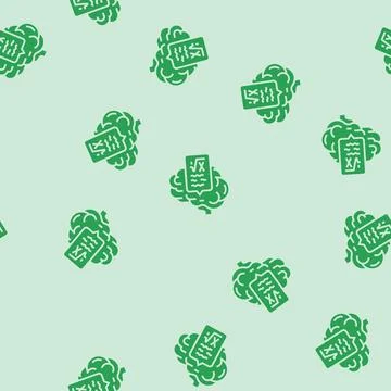 Knowledge math science education glyph seamless pattern Stock Illustration