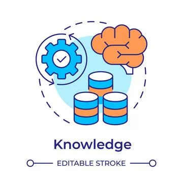 Knowledge multi color concept icon イラスト素材