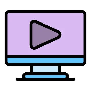 Knowledge online course icon vector flat Stock Illustration