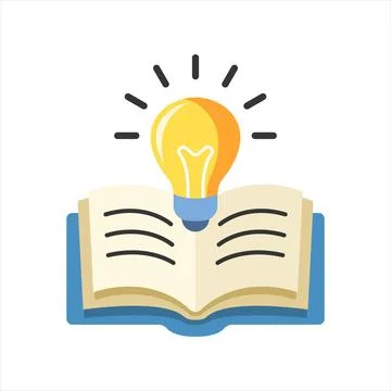 Knowledge or education icon in flat style. School study vector illustration.. Illustrazione stock