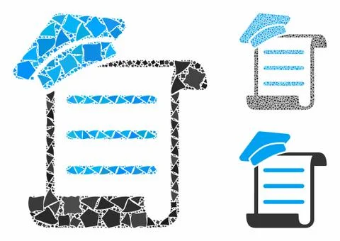 Knowledge parchment Composition Icon of Tremulant Items 스톡 일러스트