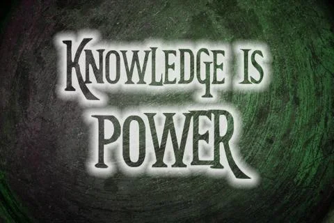 Knowledge is power concept Stock Illustration