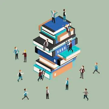 Knowledge is power concept Stockillustratie