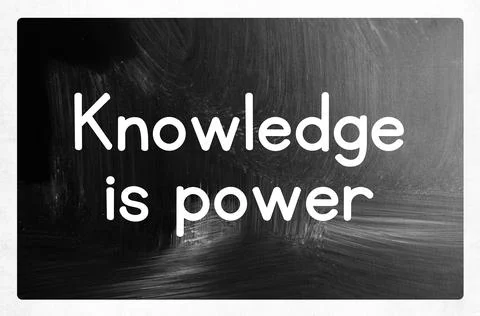 Knowledge is power concept Stock Photos