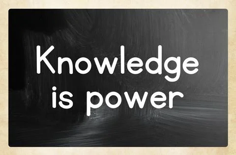 Knowledge is power concept Stock Photos