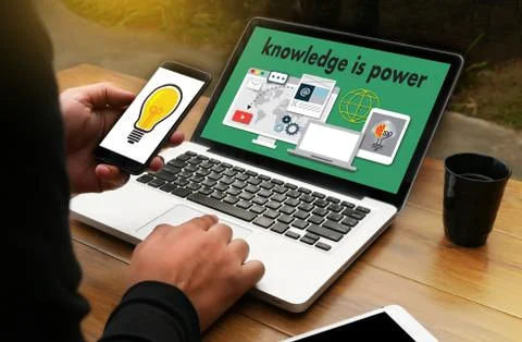 Knowledge is power Strategy Plan Teamwork education Training Stock Photos