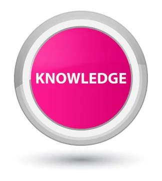 Knowledge prime pink round button Stock-Illustration