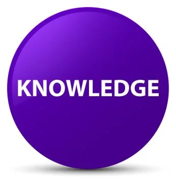 Knowledge purple round button 스톡 일러스트