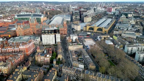 Knowledge Quarter - King's Cross, St Pancras, Euston Road Video stock 261237310