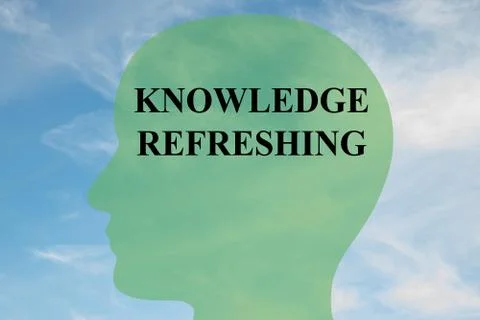 Knowledge Refreshing - brain concept Stock Illustration