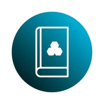Knowledge sharing and information transfer depicted through a book icon wit.. Stock Illustration