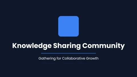 Knowledge Sharing Community: Modern Collaboration and Learning Concepts Stock Footage 337577445