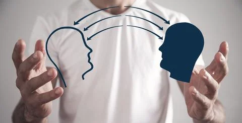 Knowledge sharing. Transferring. Brainstorming concept Stock Photos